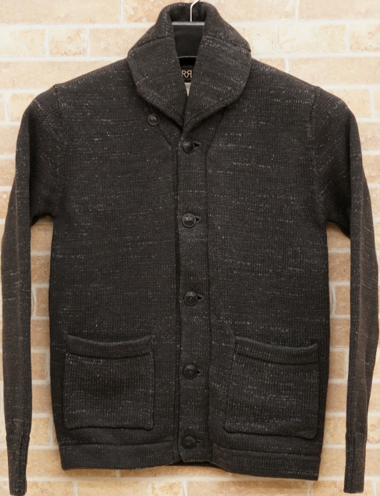 ダブルアールエル) RRL 米国製 コットン ショールカラー カーディガン