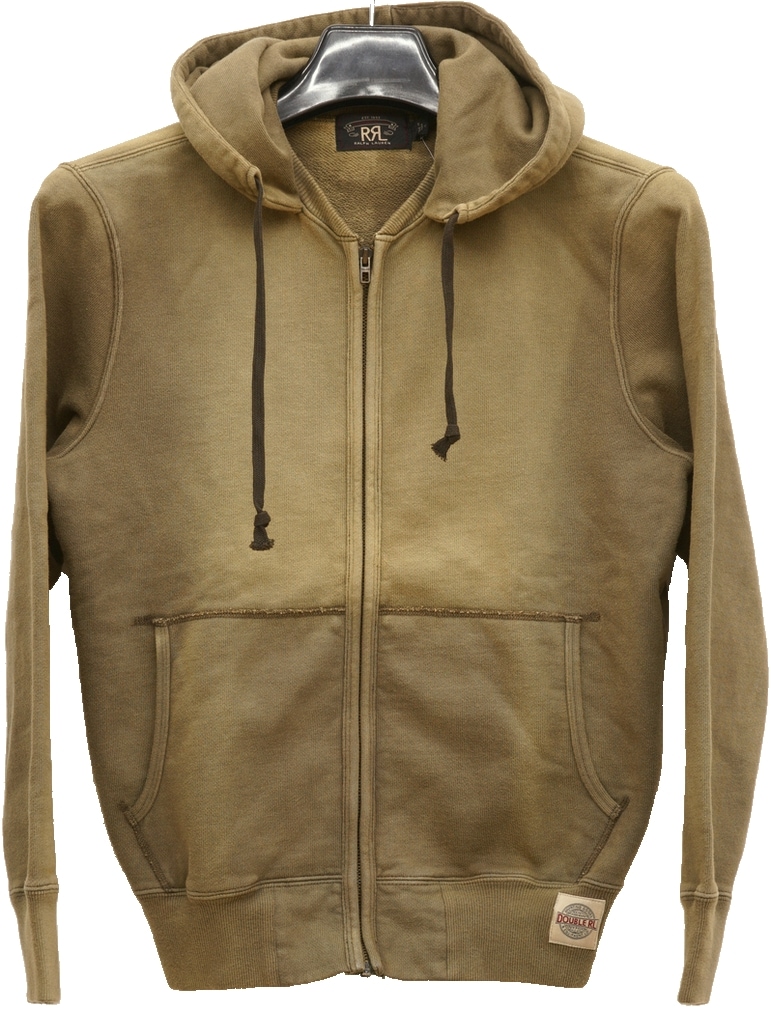 ダブルアールエル) RRL コットン フレンチ テリー フーディ