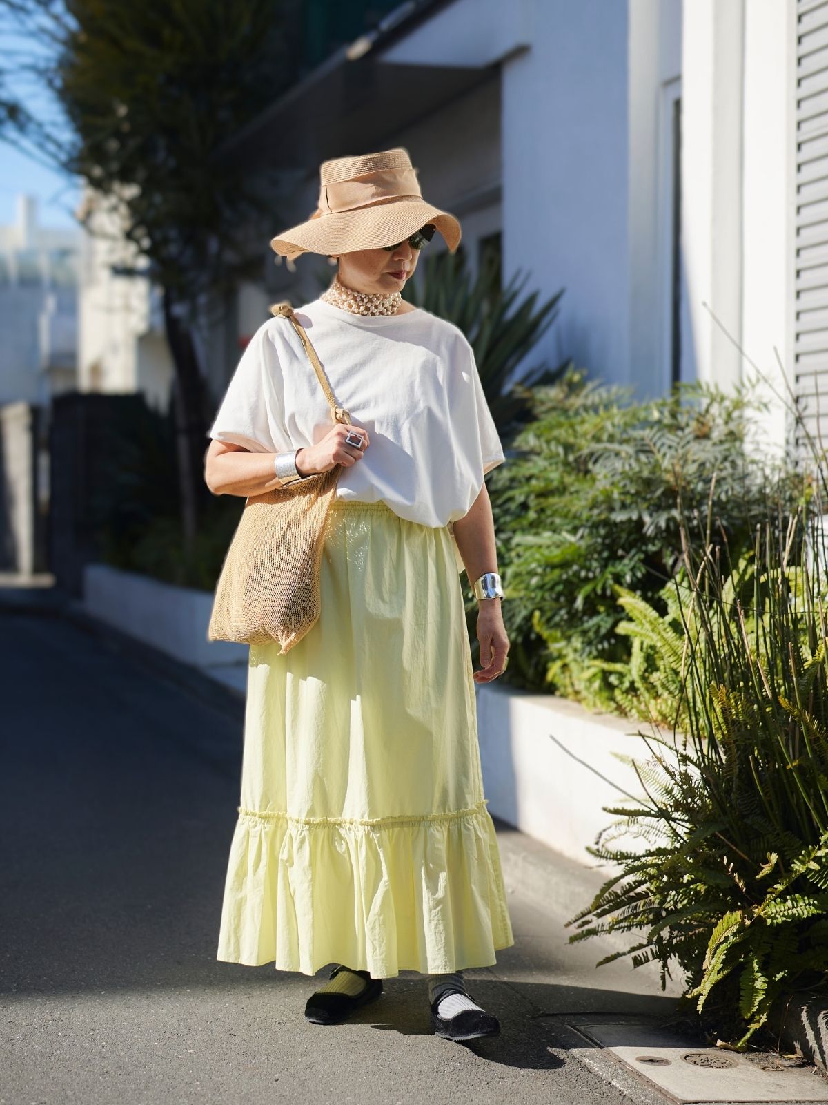 Lija フリル付きスカート XS/TP 明るい黄色 Lija フリル付きスカート