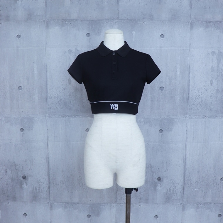 alexanderwang / AW CHEERLEADER POLO TOP | alexanderwang(women