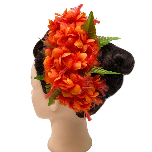 Kapaliliオハイアリーヘアアクセサリー/オレンジ/品番HP324 フラダンス