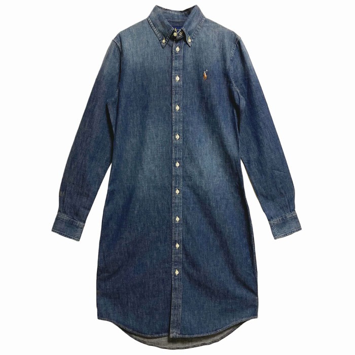 ラルフローレン ポロ レディース ポニーワンポイント デニム シャツ