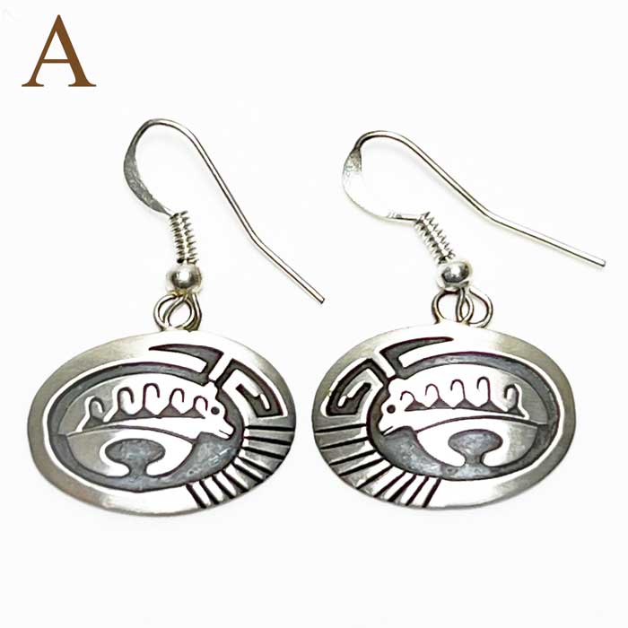 インディアンジュエリー ナバホ族 ホピスタイル オーバーレイ シルバー