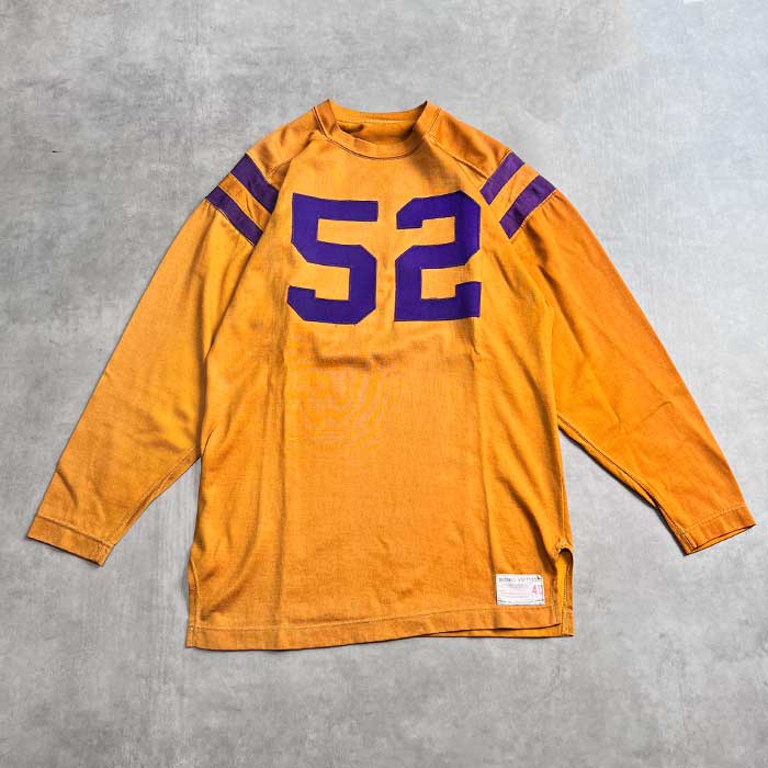VINTAGE 60'S RUSSELL SOUTHERN FOOTBALL T-SHIRTS MUSTARD/40