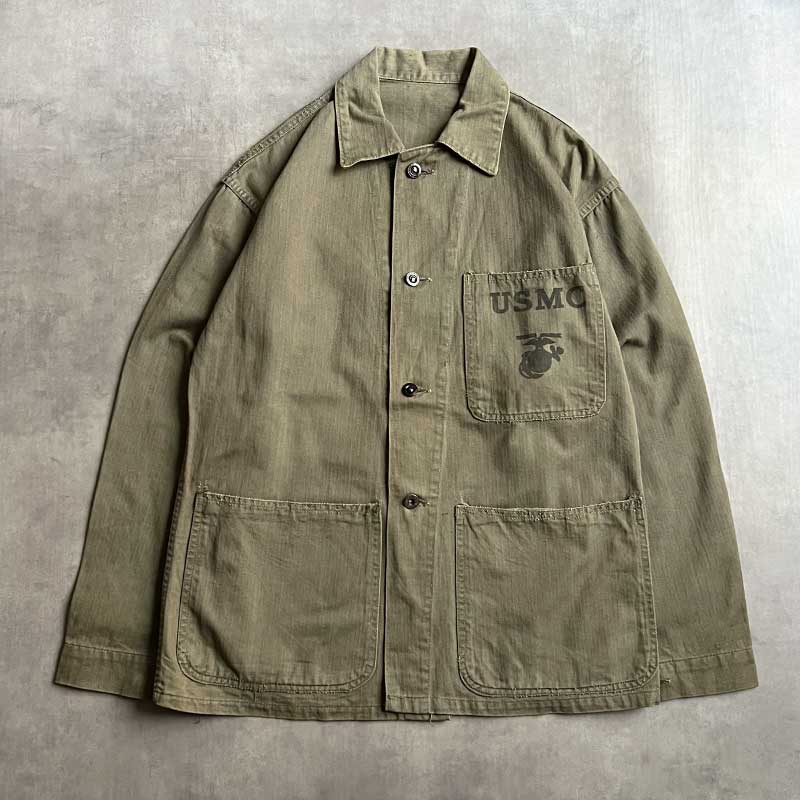 40'S USMC P-47 HBT Utility Jacket 40年代 アメリカ海兵隊 P-47