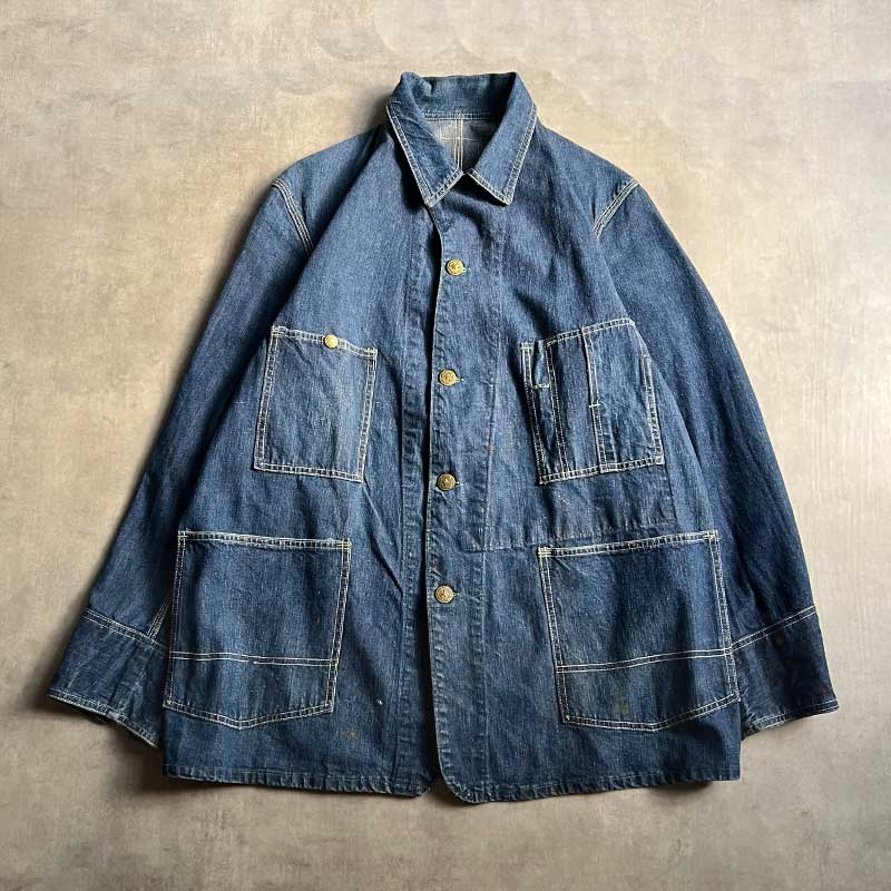40'S OSHKOSH Denim Chore Jacket 40年代 オシュコシュ デニム チョア