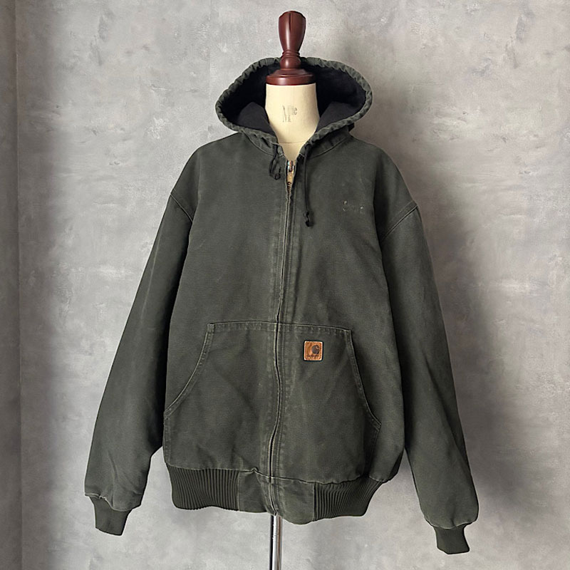 00'S CARHARTT ACTIVE JACKET XL/GREEN 00年代 カーハート アクティブ