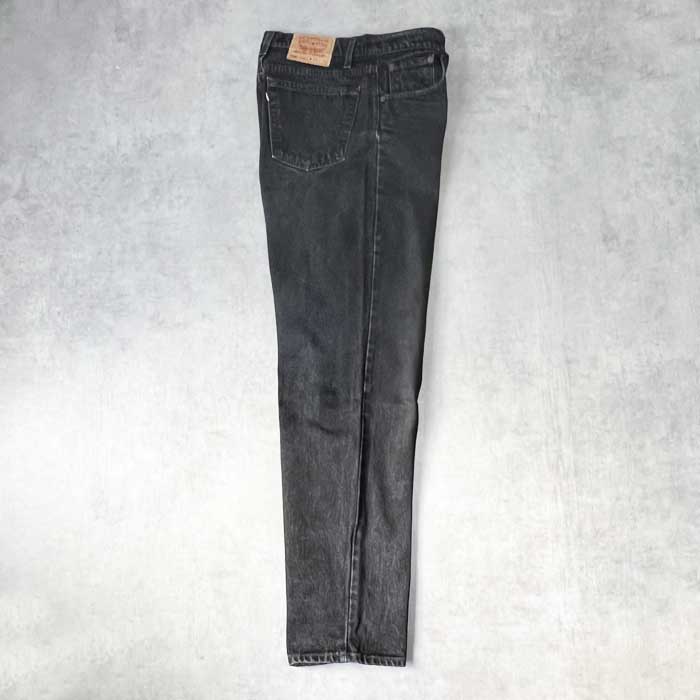 90's Levi's 555 RELAXED FIT BLACK JEANS MADE IN USA W34L34 90年代