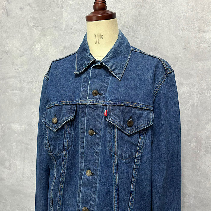 70's LEVI'S 70505-0217 Denim Trucker Jacket SIZE/42 Made in USA 70