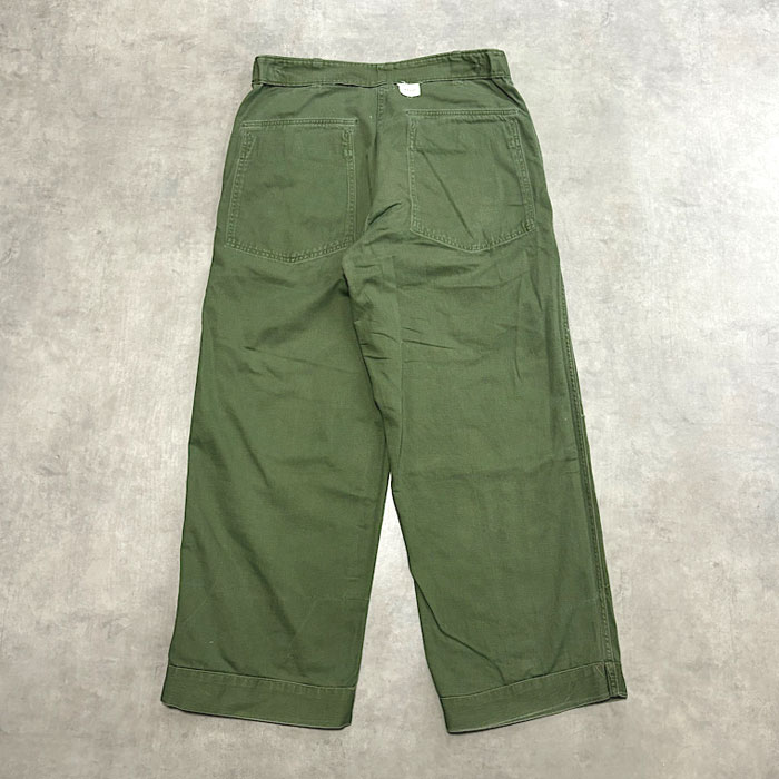 60's U.S.ARMY BAKER PANTS Side Adjust MEDIUM 60年代 U.S.ARMY