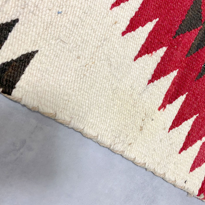 40s OLD NAVAJO HANDWOVEN TRIPLE CHEVRON DESIGH WOOL RUG 78×155