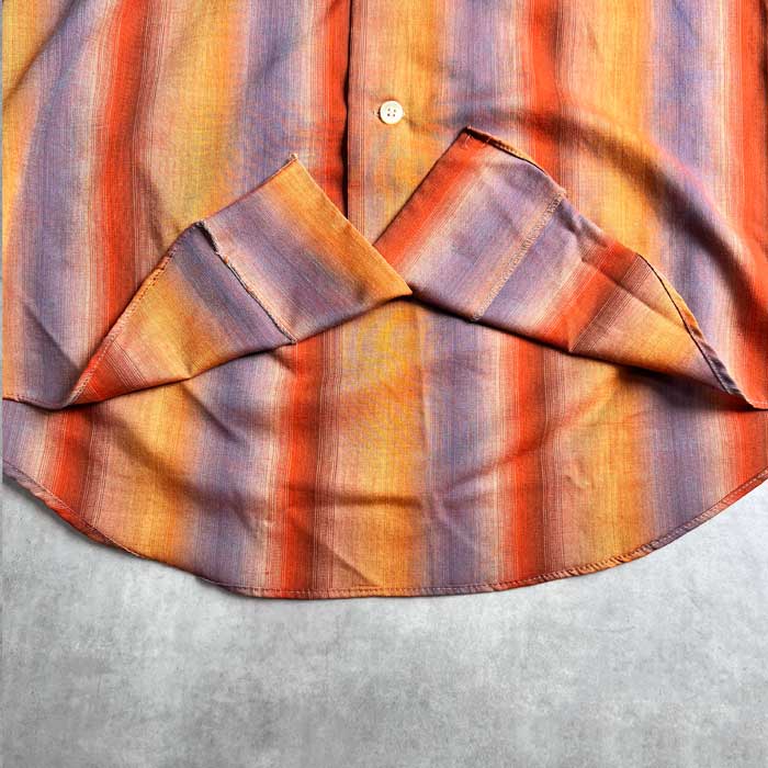 VINTAGE 70'S SEARS PERMA-PREST OPEN COLLAR LONG SLEEVE SHIRTS