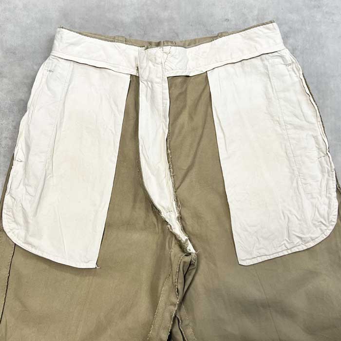 60's U.S ARMY ZIP CHINO TROUSERS W31/L32 60年代 アメリカ陸軍