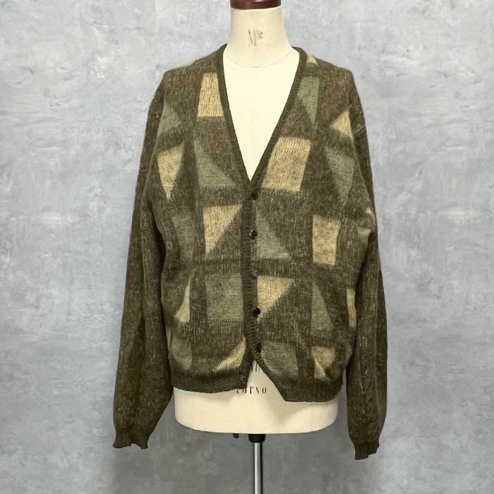 60'S PURITAN Mohair Cardigan Made in USA GREEN/M 60年代 モヘア