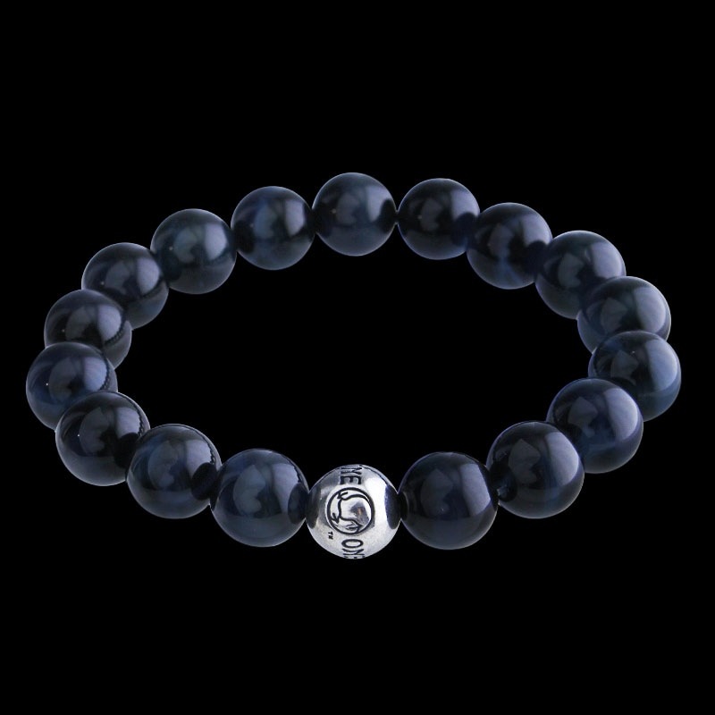 ロンワンズ ロゴ ビード ブルータイガーアイ (10mm) ブレスレット