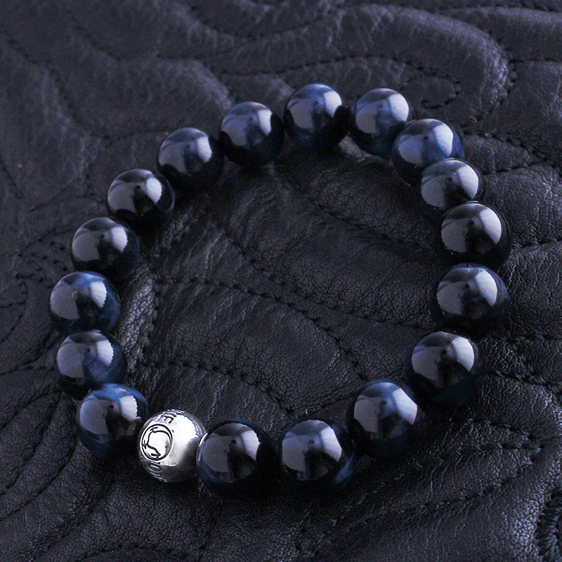 ロンワンズ ロゴ ビード ブルータイガーアイ (10mm) ブレスレット