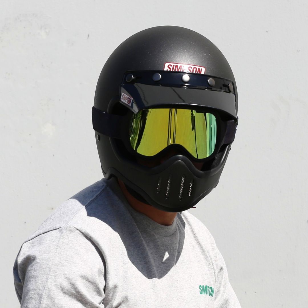 バイザー M50用 ブラック | SIMPSONヘルメット公認オンラインストア