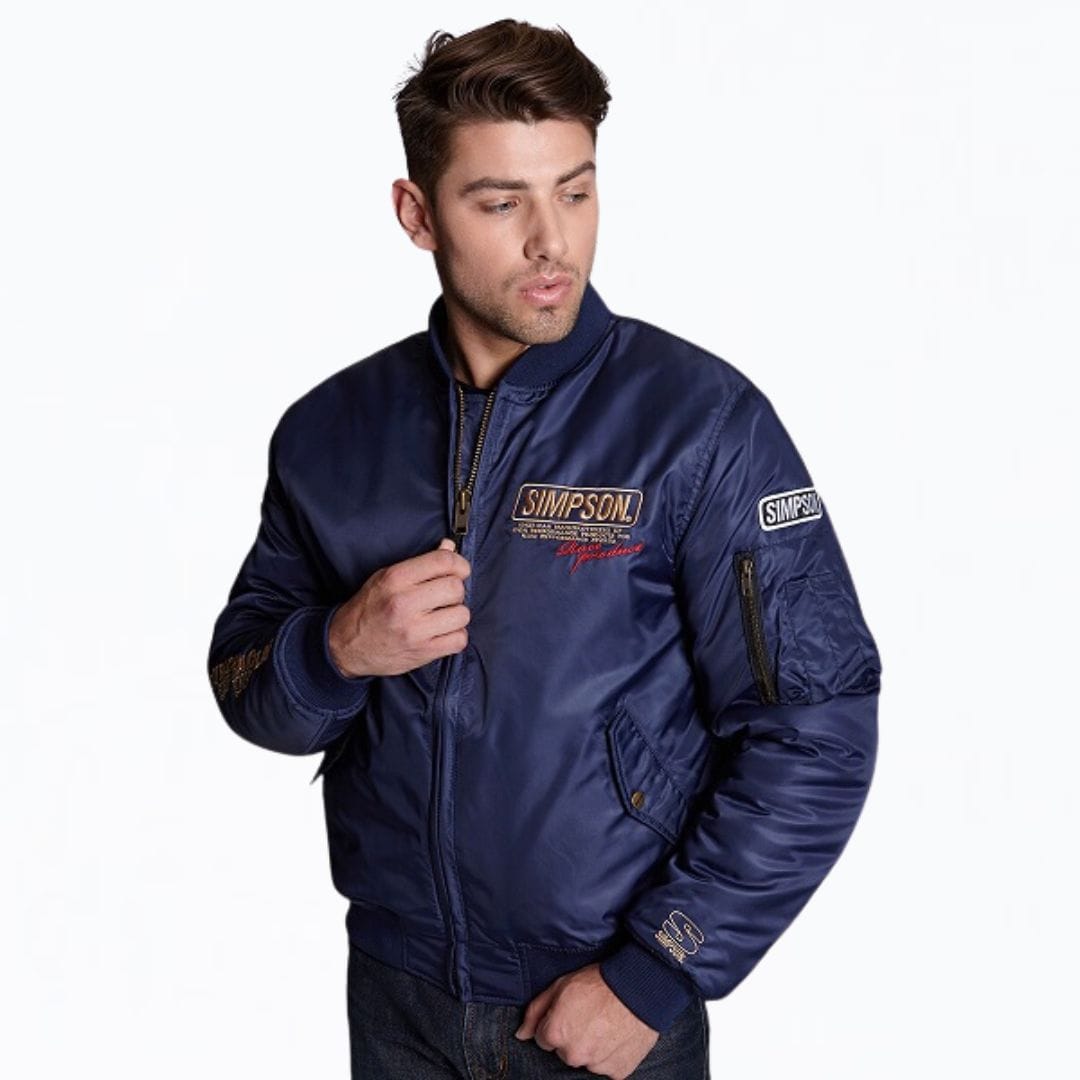 SIMSPON MA-1ジャケット 3L ブラック SIMSPON MA-1ジャケット 3L