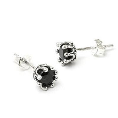 ロイヤルオーダー TINY CROWN STONE STUDS（1個単位) 詳細ページ