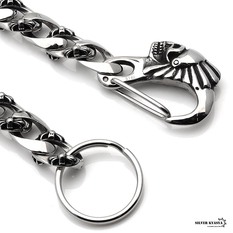 316L スカル ウォレットチェーン [wc025] | ウォレットチェーン