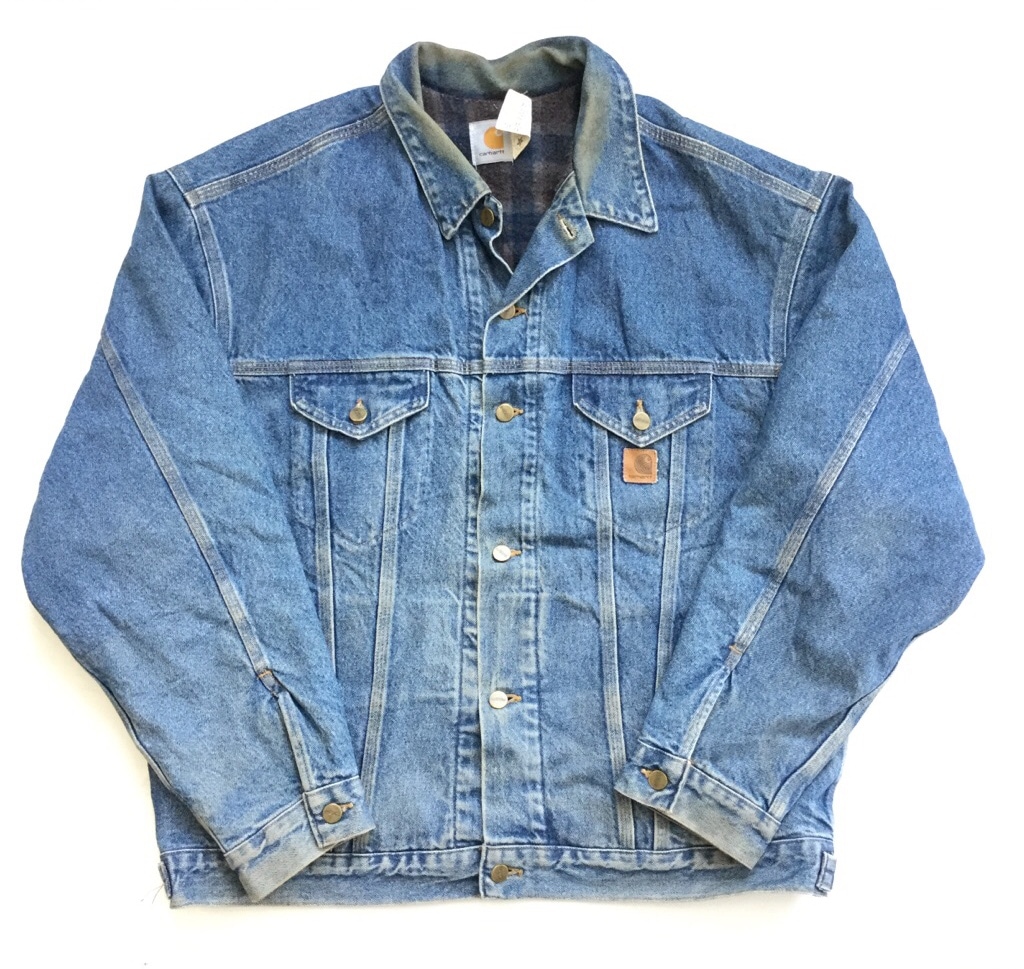 80～90年代 CARHARTT カーハート デニムジャケット ブランケット