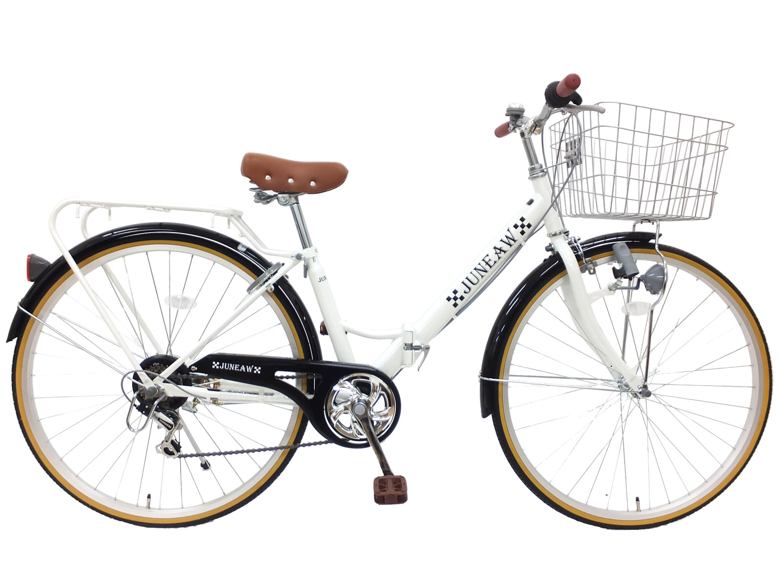 27インチ 折りたたみ自転車 シティサイクル ジュノープレミア パイプ