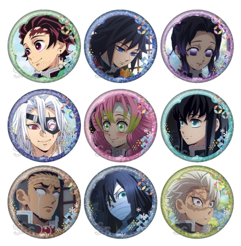 第二弾 モクテルバー 缶バッジ 義勇 しのぶ 鬼滅の刃 くじ 鬼滅の刃