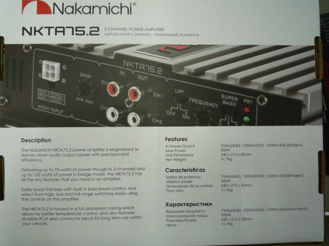 NKTA75.2 2ch パワーアンプ Max.900W NKTシリーズ ナカミチ Nakamichi