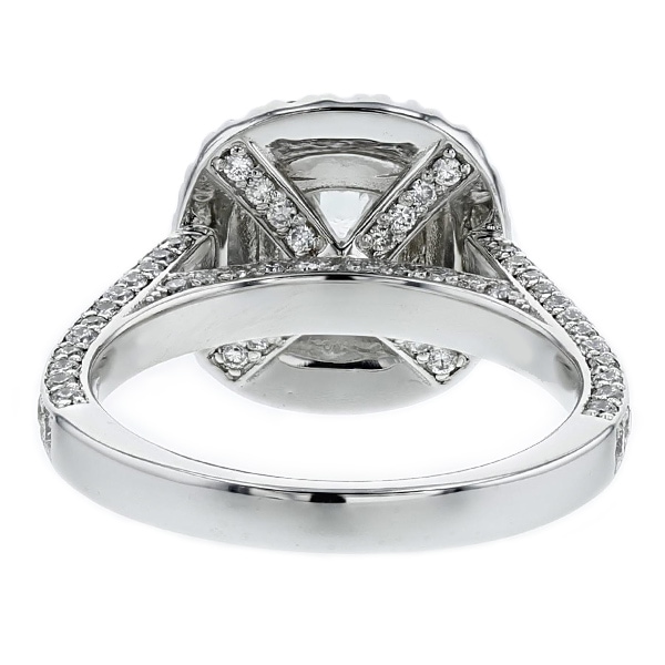 ダイヤモンド リング 1.076ct D FL クッションカット プラチナ 中央