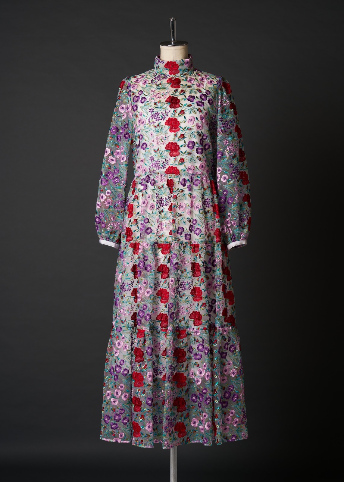 フラワー刺繍マルチカラーワンピース | ITEM CATEGORY,DRESS／ドレス