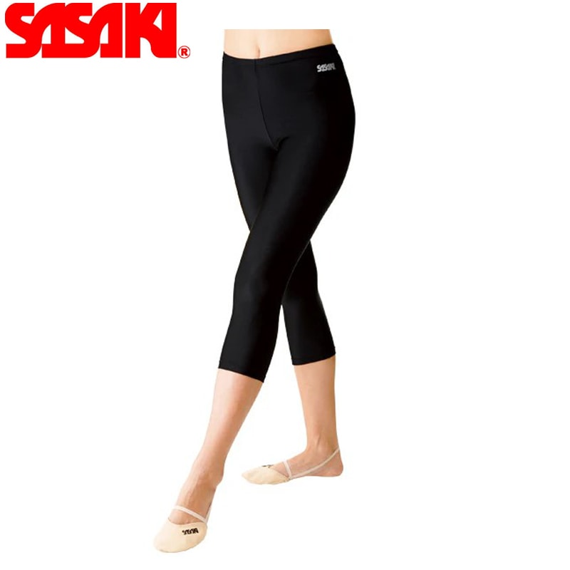 在庫限り/即日発送】SASAKI ササキスポーツ 7分丈スパッツ ブラック