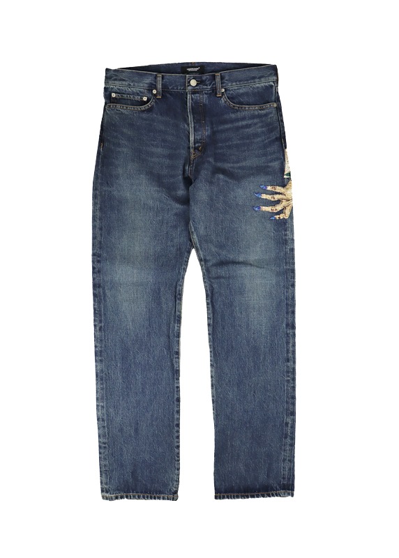 23AW】 UNDERCOVER アンダーカバー ハンドビーズ加工デニムパンツ