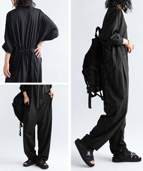 ジャンプスーツ オールインワン レディース 長袖 送料無料・再入荷