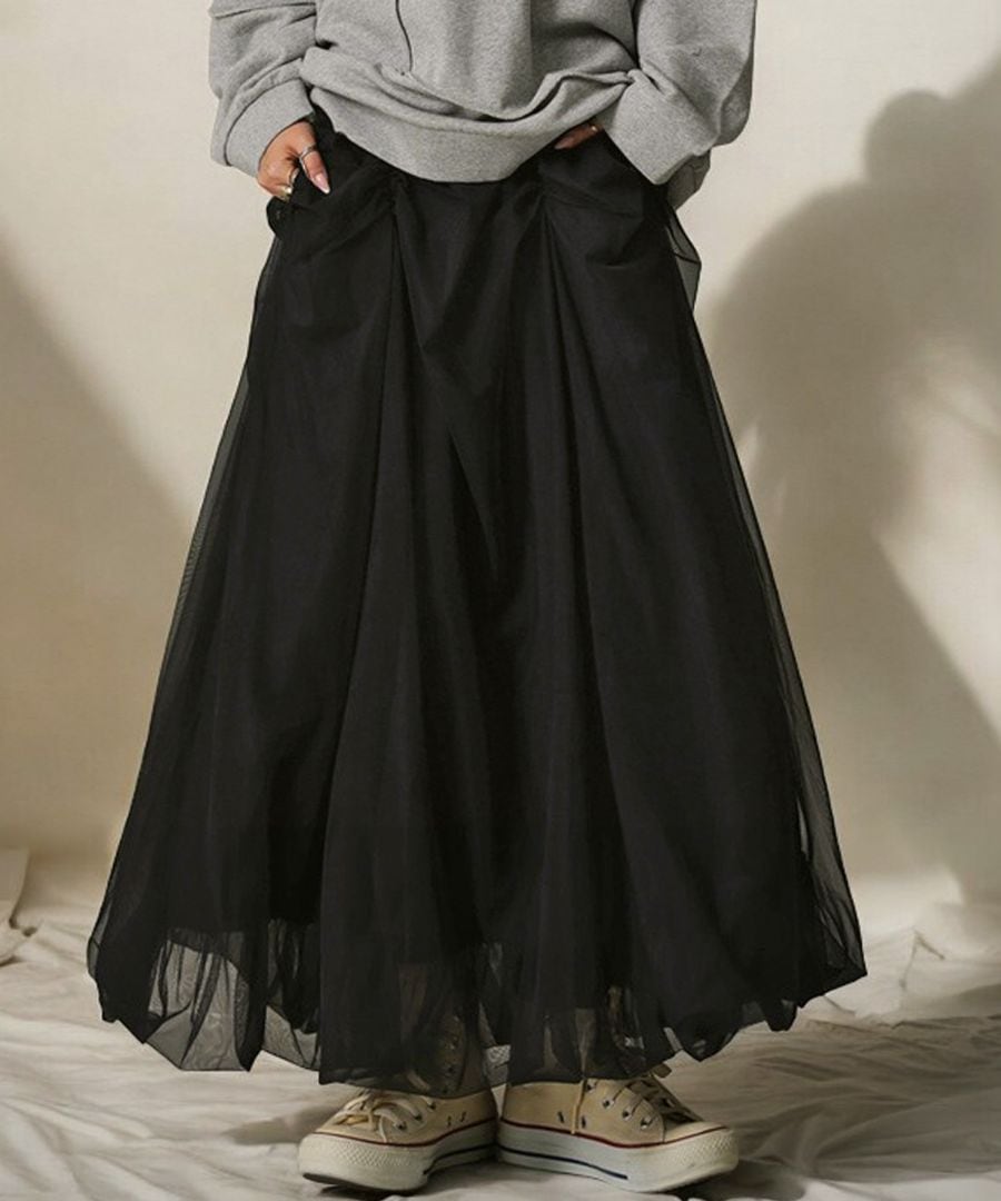 チュールスカート スカート レディース ボトムス 送料無料・(500