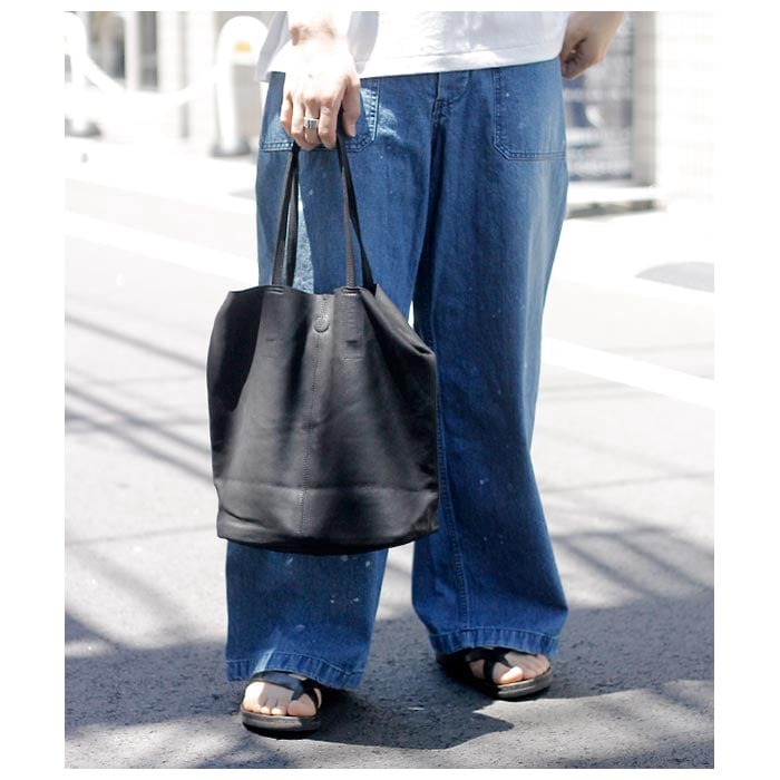 モルフェ Morphee ゴートレザー ミディアム トート ブラック 3WAY