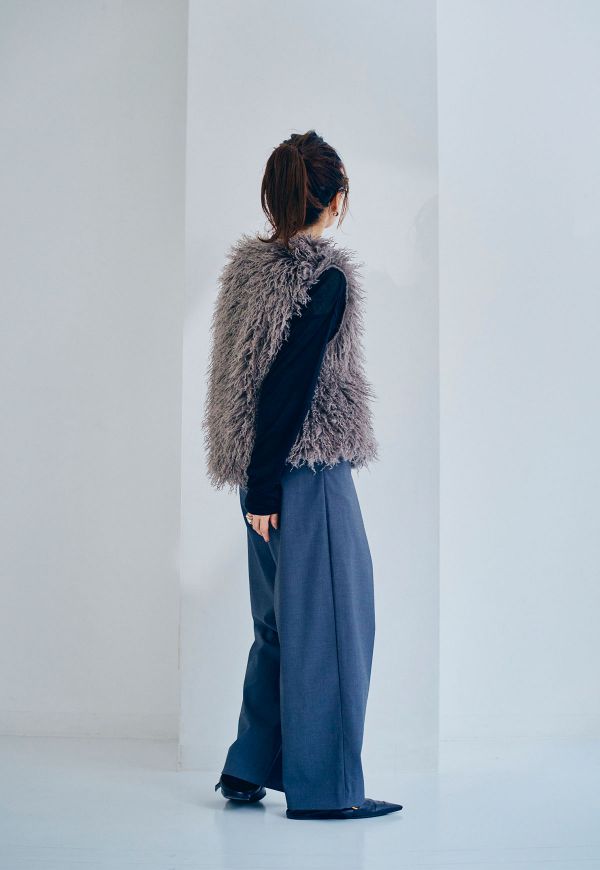 在庫なし】Curly Fur Vest/カーリーファーベスト | アウター | ANIECA