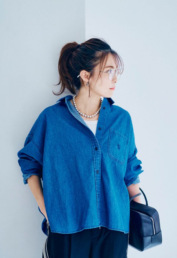 在庫なし】Denim Shirt/デニムシャツ | トップス | ANIECA ONLINE