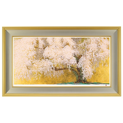 中島千波 「醍醐寺三宝院枝垂櫻吹雪」＜額＞｜エンディショップ【公式