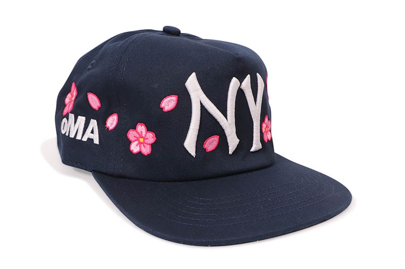 oMA STUDIOS NY CHERRY BLOSSOM HAT (NAVY) | Brand,M-R,oMA STUDIOS