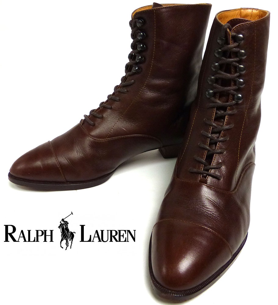 Ralph Lauren / ラルフローレン レースアップ ショートブーツ 22(22cm