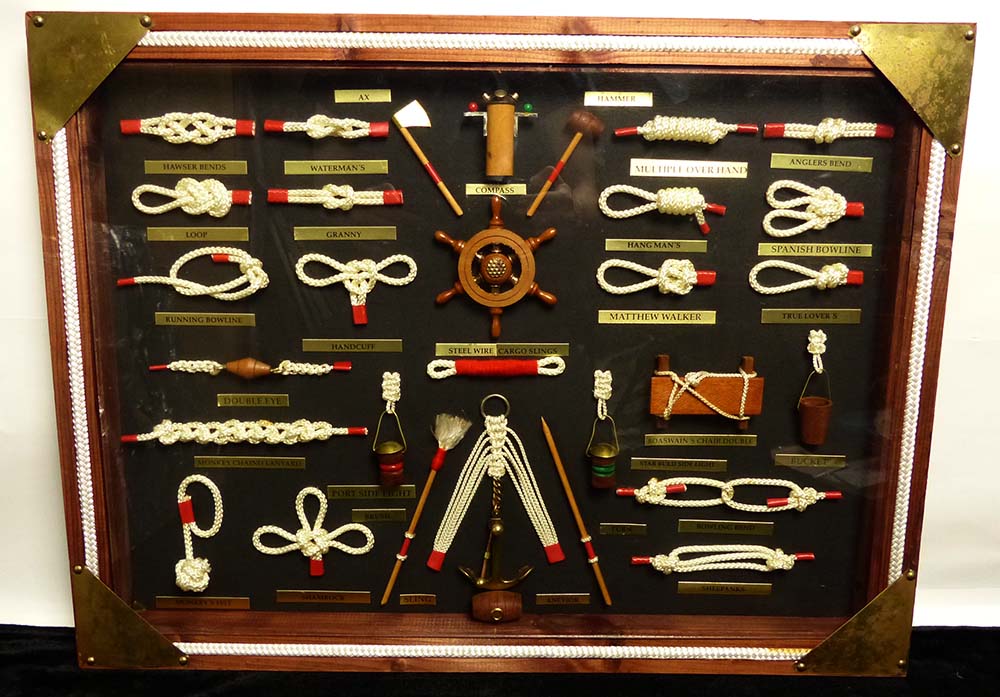 希少】ロープワーク / ノットボード / ロープノット 額 / 結び額装