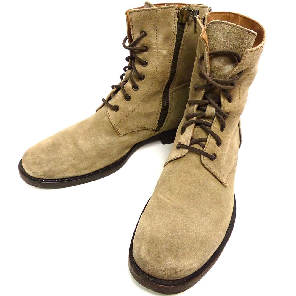 イタリア製 BUTTERO / ブッテロ サイドジップ レースアップブーツ 42