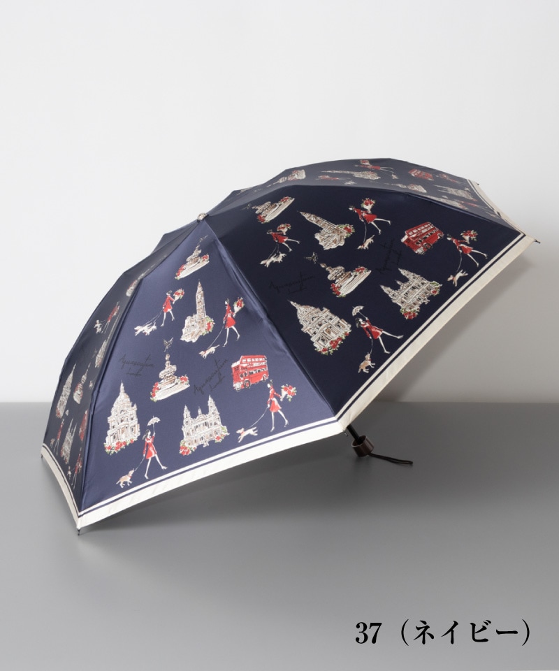 タイムセールAquascutum ロンドンガール 折畳日傘 遮光率99.99