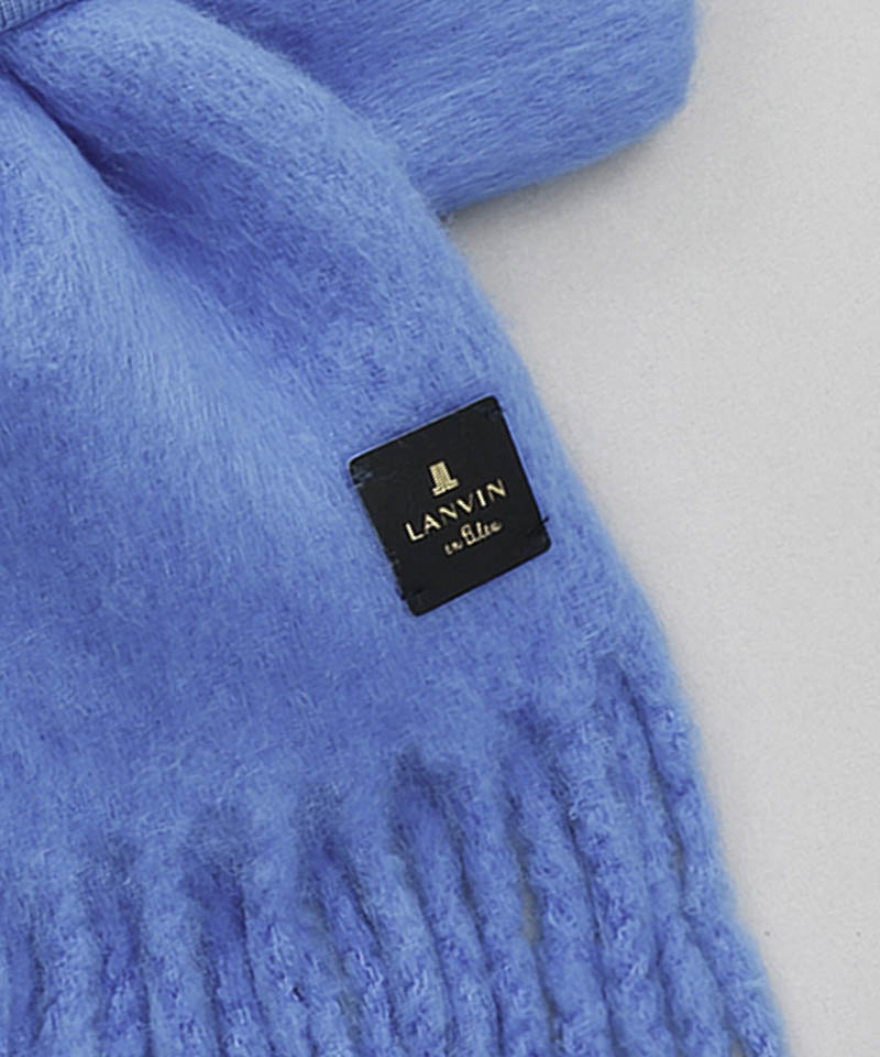 LANVIN en Bleu （ランバン オン ブルー）】モコモコ差し込みマフラー