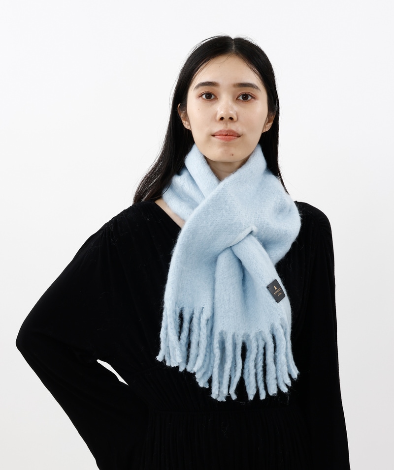 LANVIN en Bleu （ランバン オン ブルー）】モコモコ差し込みマフラー