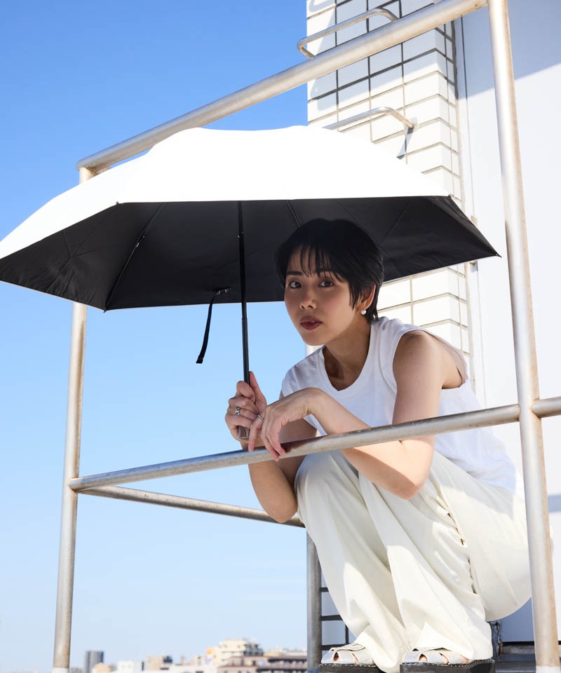 BLAO（ブラオ）】最強級遮熱 無地晴雨兼用傘(折りたたみ傘)東レ サマー