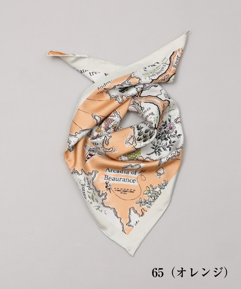 Hermès シルク スカーフ料理テーマ