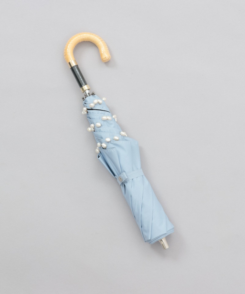 WEB限定】 パール晴雨兼用傘（折りたたみ・トップフラット）EC限定品
