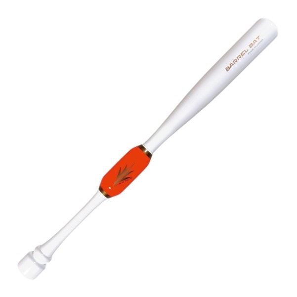 たんぽぽ様】バレルバット BARREL BAT ホワイト/オレンジ たんぽぽ様