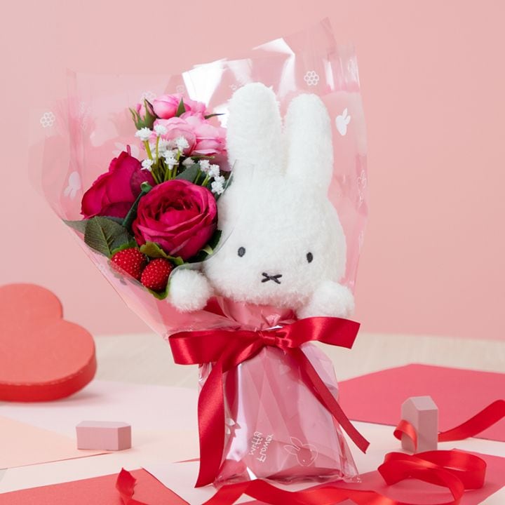 Flower Miffy ほわほわぬいぐるみブーケ バラ | すべての商品